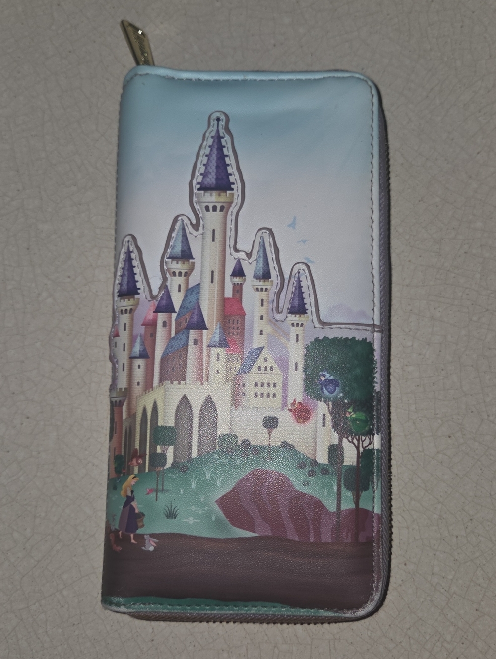 Loungefly Pastel Castle Zip Wallet Sleeping Beauty